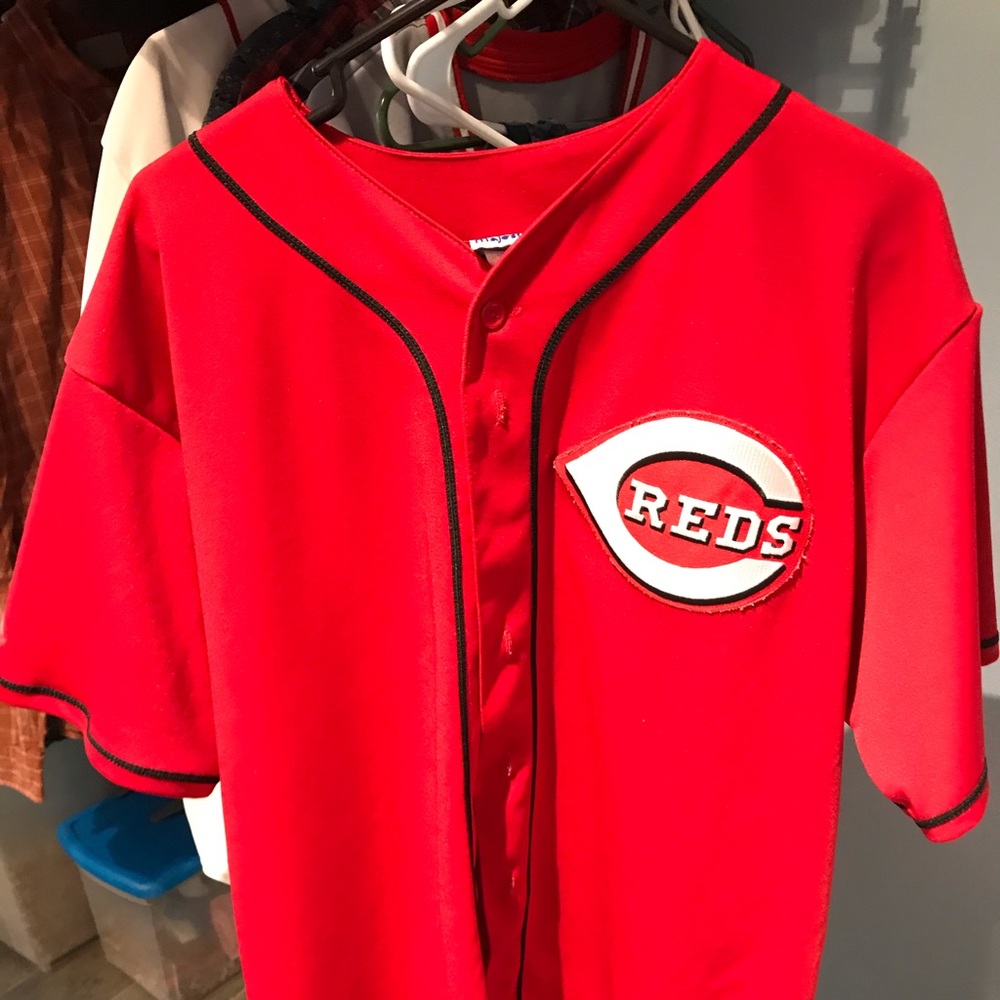 Majestic Red Ken Griffey Jr #3 Jersey XL